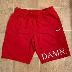 ❌SOLD❌ Custom Nike DAMN. Cotton Shorts